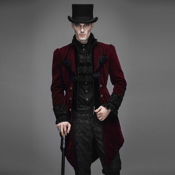 new steampunk goth men long fashion runway style coat men's neutral slim chinese style gothic velveteen trench coat, Tan;black
new steampunk goth men long fashion runway style coat men's neutral slim chinese style gothic velveteen trench coat, Tan;black