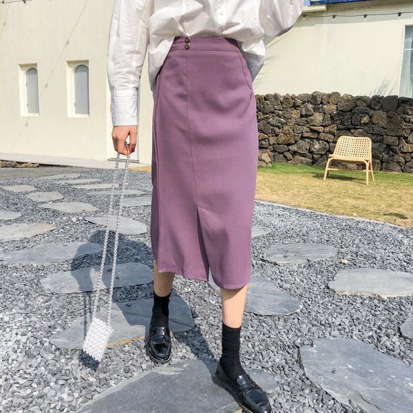 skirts arrivals summer straight high waist oblique split female 2021 hip slim mid-length skirt, Black
skirts arrivals summer straight high waist oblique split female 2021 hip slim mid-length skirt, Black