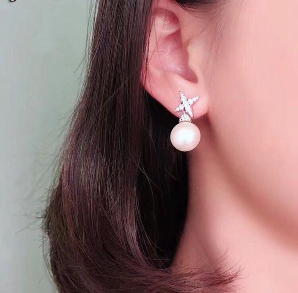 freshwater pearl cross star zircon stud earring pure 925 sterling silver wedding jewelry, Golden;silver
freshwater pearl cross star zircon stud earring pure 925 sterling silver wedding jewelry, Golden;silver