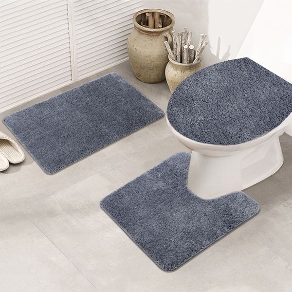 trvpn european-style toilet non-slip non-slip mat three-piece set toilet bathroom anti-skid mat solid color superfine fiber water absorbing
trvpn european-style toilet non-slip non-slip mat three-piece set toilet bathroom anti-skid mat solid color superfine fiber water absorbing