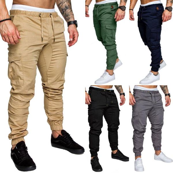 men's slim fit urban straight leg trousers casual pencil jogger cargo long pants fashion lace-up long 5color, Black
men's slim fit urban straight leg trousers casual pencil jogger cargo long pants fashion lace-up long 5color, Black