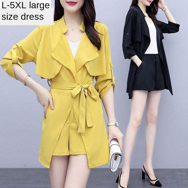 uhxqd 2020 summer new korean style large size women's clothing fat mm plus windbreaker and shorts fat plus slimming trench coat shorts, Gray
uhxqd 2020 summer new korean style large size women's clothing fat mm plus windbreaker and shorts fat plus slimming trench coat shorts, Gray
