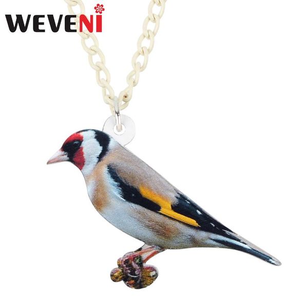 weveni statement acrylic european goldfinch bird necklace pendant collar choker unique animal jewelry for women girl gift bijoux, Silver
weveni statement acrylic european goldfinch bird necklace pendant collar choker unique animal jewelry for women girl gift bijoux, Silver