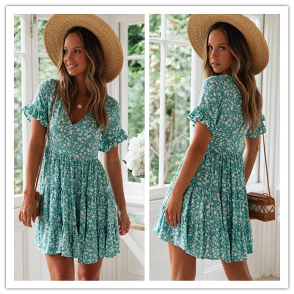 v-neck flare sleeve print dresses 2020 new summer women bohemian a-line dress fashion vestidos female blue beach mini dress, Black;gray
v-neck flare sleeve print dresses 2020 new summer women bohemian a-line dress fashion vestidos female blue beach mini dress, Black;gray