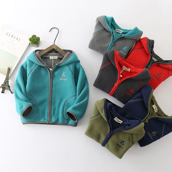 new spring and autumn wear children's fleece jacket boys and girls cute casual sports double-sided polar fleece hooded jacket, Blue;gray
new spring and autumn wear children's fleece jacket boys and girls cute casual sports double-sided polar fleece hooded jacket, Blue;gray