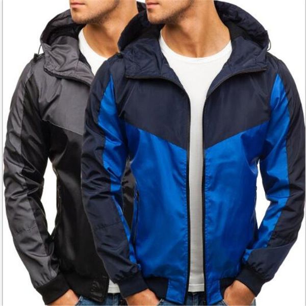 men's jackets 2021 european and american spring autumn products color block zipper cardigan hooded jacket slim coat, Black;brown
men's jackets 2021 european and american spring autumn products color block zipper cardigan hooded jacket slim coat, Black;brown