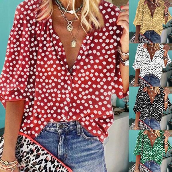 casual blouse women long sleeve shirts plus size blouses shirts spring floral print v neck blouses women hawaiian shirt, White
casual blouse women long sleeve shirts plus size blouses shirts spring floral print v neck blouses women hawaiian shirt, White