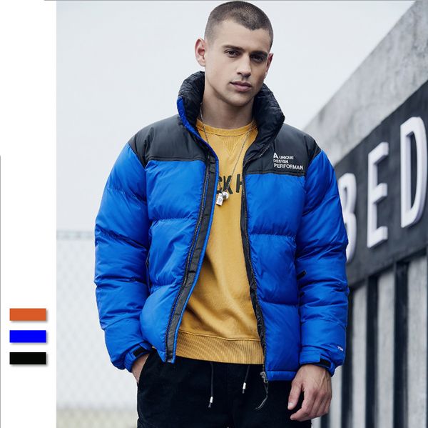 warm cotton padded jacket men's fashion winter cotton-padded jacket men's standing collar matching color men's cotton-padded, Black
warm cotton padded jacket men's fashion winter cotton-padded jacket men's standing collar matching color men's cotton-padded, Black