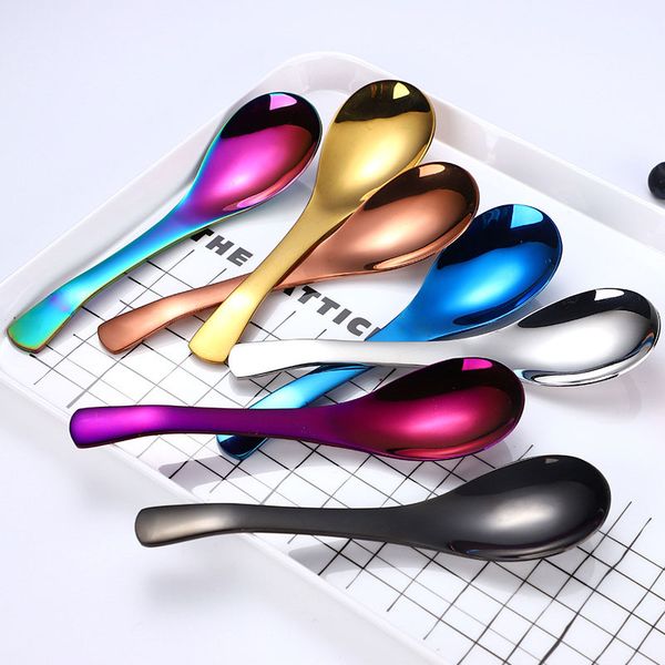 304 stainless steel spoons round bottom jue titanium-plated color spoon multi-standard deepening thickening table spoon t3602
304 stainless steel spoons round bottom jue titanium-plated color spoon multi-standard deepening thickening table spoon t3602