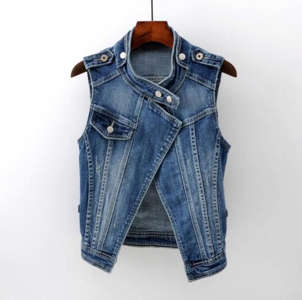 2020 spring autumn short denim vest women fashion slim waistcoats jeans sleeveless vest plus size 4xl r1454, Black;white
2020 spring autumn short denim vest women fashion slim waistcoats jeans sleeveless vest plus size 4xl r1454, Black;white