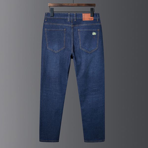 2020 new four seasons large size men's daddy mid waist loose straight jeans plus fat tide fat smart casual wide leg pants 083, Blue
2020 new four seasons large size men's daddy mid waist loose straight jeans plus fat tide fat smart casual wide leg pants 083, Blue