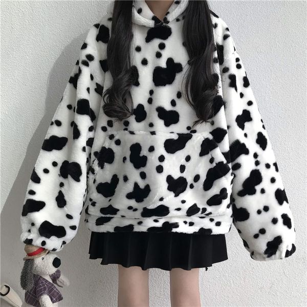women's hoodies & sweatshirts spring and autumn girl cute cow thin velvet hooded sweatshirt pullover loose wei clothing, Black
women's hoodies & sweatshirts spring and autumn girl cute cow thin velvet hooded sweatshirt pullover loose wei clothing, Black