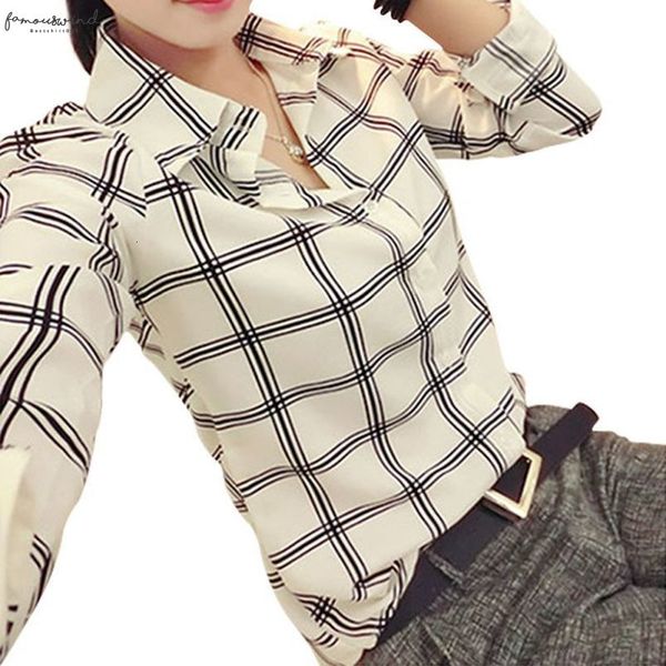 female blouse shirt career office plaid shirts 2020 regular autumn long sleeve blouse women fitted blusas, White
female blouse shirt career office plaid shirts 2020 regular autumn long sleeve blouse women fitted blusas, White