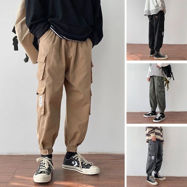 men's pants 2021 overalls boys' korean loose casual trend retro 9-point leggings, Black
men's pants 2021 overalls boys' korean loose casual trend retro 9-point leggings, Black