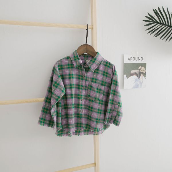 2019 new children's long sleeve korean loose plaid washing shirt edge plaid shirt, White;black
2019 new children's long sleeve korean loose plaid washing shirt edge plaid shirt, White;black