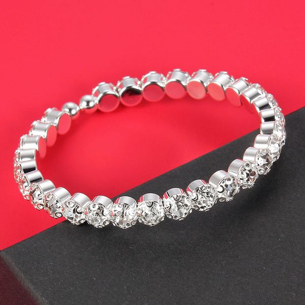 new style silver color crystal stretch shine bracelets for women couple girlfriend bangles girls wedding bridal gift, Black
new style silver color crystal stretch shine bracelets for women couple girlfriend bangles girls wedding bridal gift, Black