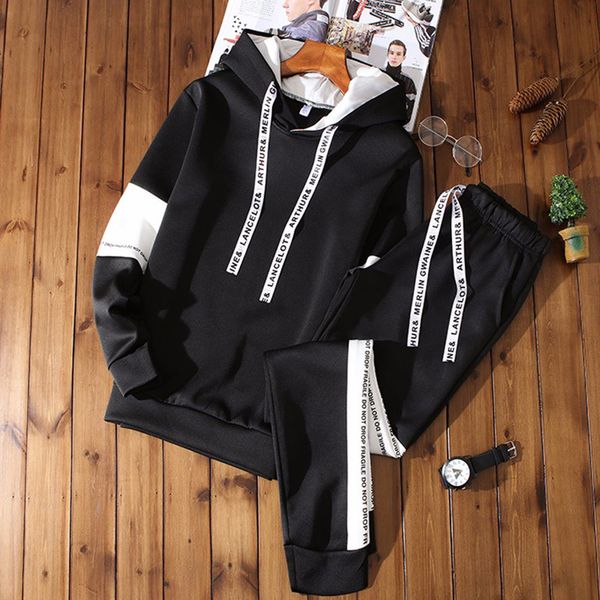 men's casual clothing suit hooded pullover men's fashion youth hoodie two-piece set + pants sports autumn winter suits k000, Gray
men's casual clothing suit hooded pullover men's fashion youth hoodie two-piece set + pants sports autumn winter suits k000, Gray