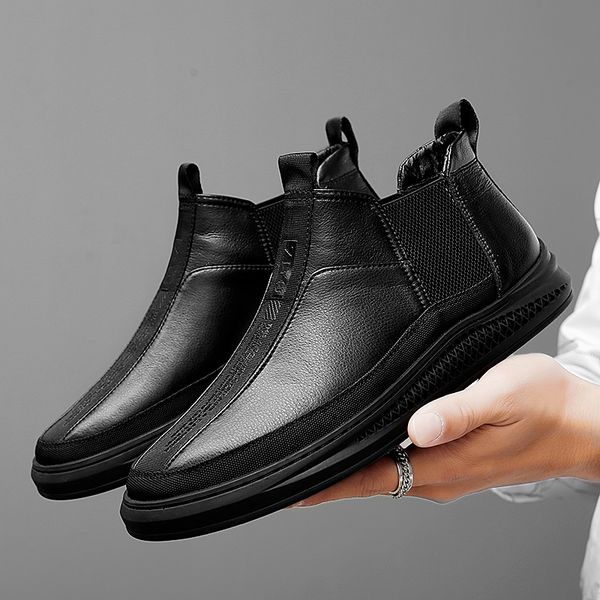 men sneakers leather high highhigh man mens casual sneaker leisure fashion mens causal a flat casual with sale sport, Black
men sneakers leather high highhigh man mens casual sneaker leisure fashion mens causal a flat casual with sale sport, Black