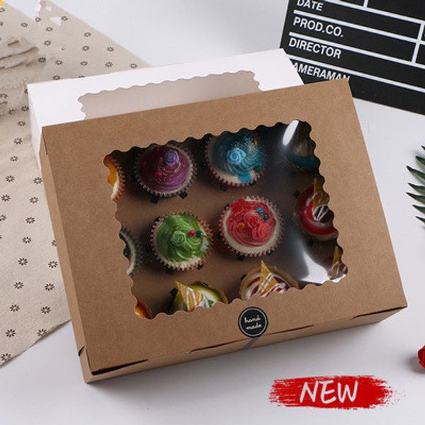 10pc 12 cup muffin cupcake box with cake tray kraft paper cake box wedding birthday party dessert packaging case party candy
10pc 12 cup muffin cupcake box with cake tray kraft paper cake box wedding birthday party dessert packaging case party candy