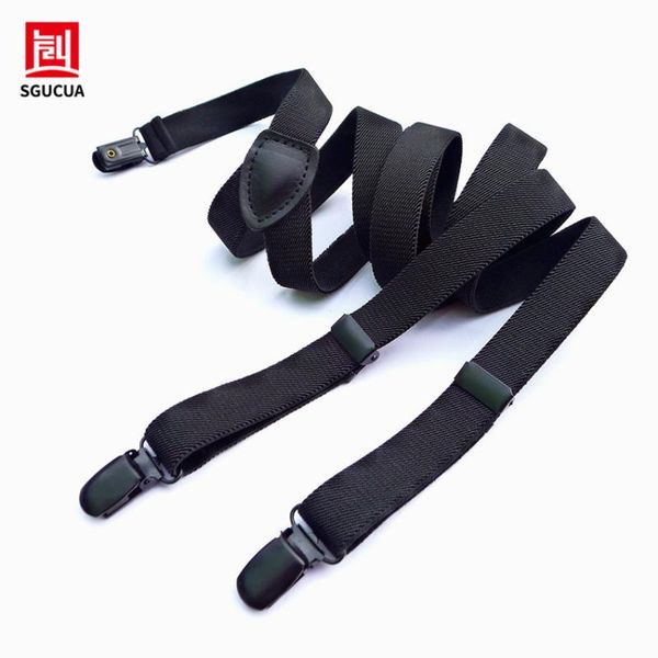 the latest fashion suspenders male personality black three clip suspenders elastic width 2.0cm y back men strap, Black;white
the latest fashion suspenders male personality black three clip suspenders elastic width 2.0cm y back men strap, Black;white