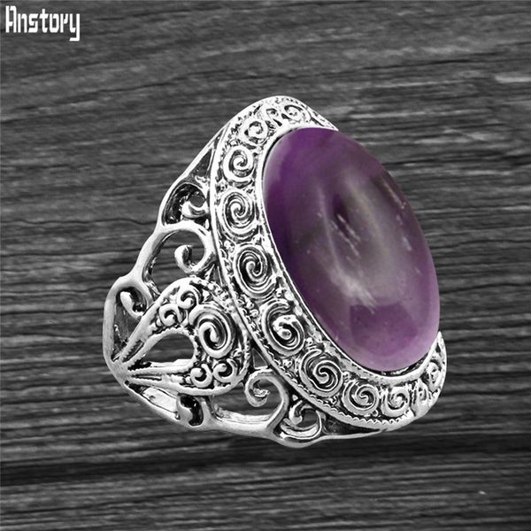 vintage oval natural amethysts plant rings for women antique silver plated clound fashion jewelry ring, Golden;silver
vintage oval natural amethysts plant rings for women antique silver plated clound fashion jewelry ring, Golden;silver