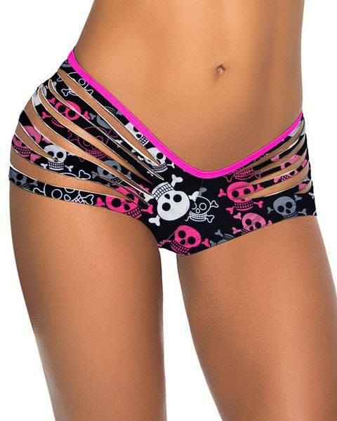 high waist skull print cut out separates swimsuit women board shorts swimwear bandage bathing suit brazilian tanga bikini bottom, White;black
high waist skull print cut out separates swimsuit women board shorts swimwear bandage bathing suit brazilian tanga bikini bottom, White;black