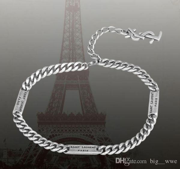 2020designer ys chain bracelet s925 sterling silver new trendy gift women bracelet jewelry with words pendant hip hop style perfect punk l
2020designer ys chain bracelet s925 sterling silver new trendy gift women bracelet jewelry with words pendant hip hop style perfect punk l