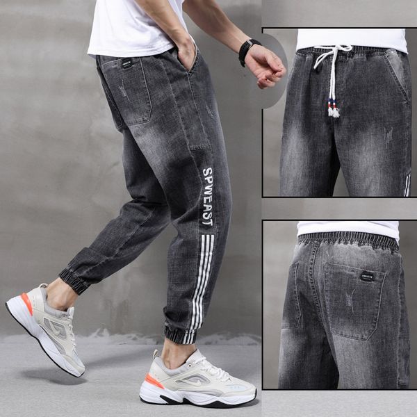 crkpy black frock denim pants men's street fashion super thin loose-fit harem casual elastic waist and jeans dress jeans bundles foot a, Blue
crkpy black frock denim pants men's street fashion super thin loose-fit harem casual elastic waist and jeans dress jeans bundles foot a, Blue