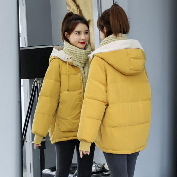 new winter warm thick puffer parkas women casual zipper hooded short padded jacket female plus size loose bubble outwear, Black
new winter warm thick puffer parkas women casual zipper hooded short padded jacket female plus size loose bubble outwear, Black