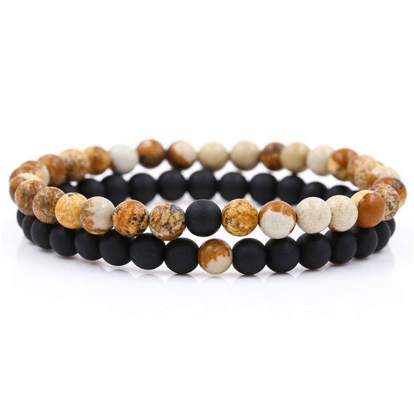 2pcs/lot couple lover natural stone bracelet set women men fashion 6mm mala beads bracelet sets jewelry gift for him her pulsera, Golden;silver
2pcs/lot couple lover natural stone bracelet set women men fashion 6mm mala beads bracelet sets jewelry gift for him her pulsera, Golden;silver