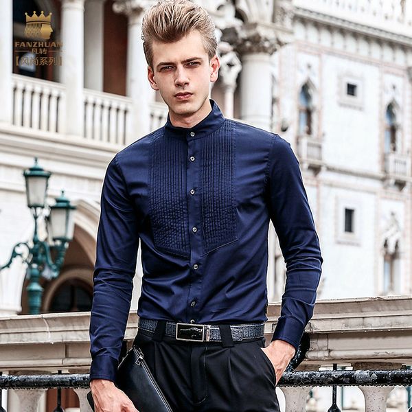 fanzhuan new fashion casual male long-sleeve shirt men's spring collar black long sleeved slim casual shirt 713129, White;black
fanzhuan new fashion casual male long-sleeve shirt men's spring collar black long sleeved slim casual shirt 713129, White;black