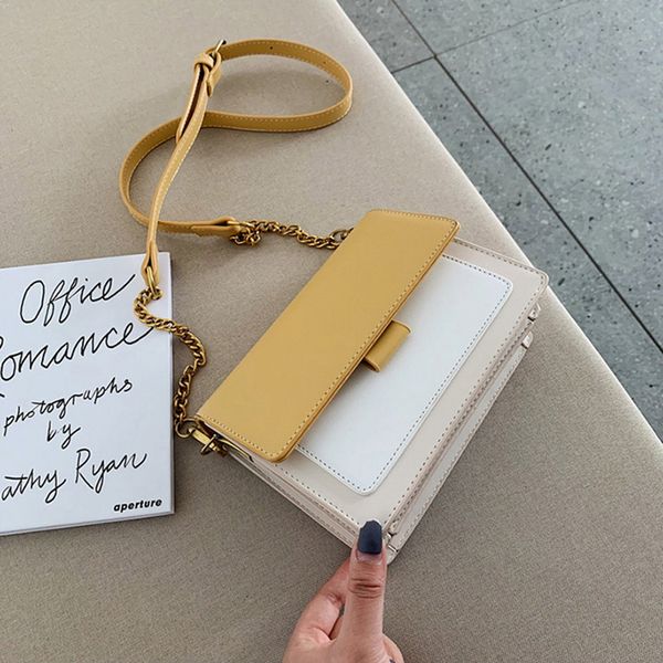 wenyujh contrast color leather crossbody bags women's shoulder bags simple adjustable shoulder strap metal small square handbags
wenyujh contrast color leather crossbody bags women's shoulder bags simple adjustable shoulder strap metal small square handbags