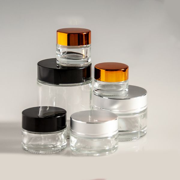 5pcs 5g 10g 20g 30g 50g empty transparent glass jar containers cosmetic cream lotion bottles pots travel box
5pcs 5g 10g 20g 30g 50g empty transparent glass jar containers cosmetic cream lotion bottles pots travel box