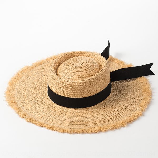 new ring flat bow lafite big butterfly ribbon ring ribbon brim hat women's sunshade woolen beach hat, Blue;gray
new ring flat bow lafite big butterfly ribbon ring ribbon brim hat women's sunshade woolen beach hat, Blue;gray