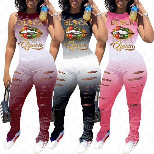 plus size women lips tracksuit designer letters sleeveless tees t-shirt ripple holes pants trousers suit gradient sportwear d71609, White
plus size women lips tracksuit designer letters sleeveless tees t-shirt ripple holes pants trousers suit gradient sportwear d71609, White