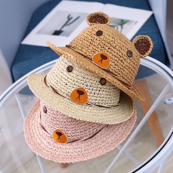 cartoon little bear children's basin new paper plaited cap baby cap straw baby wide brim sun hat sunscreen straw hat mz9018, Blue;gray
cartoon little bear children's basin new paper plaited cap baby cap straw baby wide brim sun hat sunscreen straw hat mz9018, Blue;gray