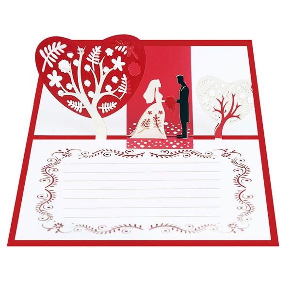 new creative handmade 3d kirigami pop up wedding day greeting cards wedding invitation cards for valentine's day
new creative handmade 3d kirigami pop up wedding day greeting cards wedding invitation cards for valentine's day