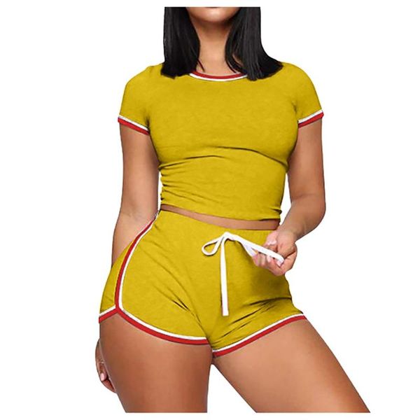 sagace casual outfit women solid yoga set short sleeve shorts fitness running gym sports clothes suit mujer plus size, White;red
sagace casual outfit women solid yoga set short sleeve shorts fitness running gym sports clothes suit mujer plus size, White;red