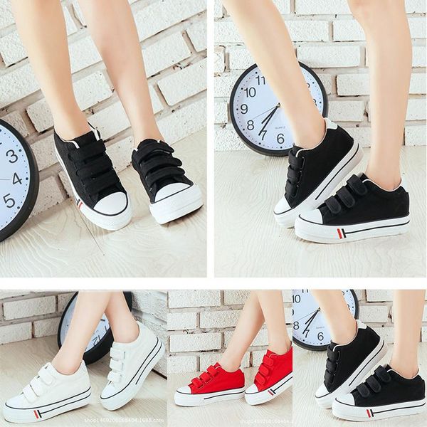 spring hook and loop luxury designer canvas shoes women's with thick soles white casual korean version of board student tide, Black
spring hook and loop luxury designer canvas shoes women's with thick soles white casual korean version of board student tide, Black
