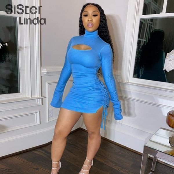 sisterlinda knit hollow out stacked women mini dresses flare long sleeve drawstring ribbed party club wear bodycon dresses, Black;gray
sisterlinda knit hollow out stacked women mini dresses flare long sleeve drawstring ribbed party club wear bodycon dresses, Black;gray