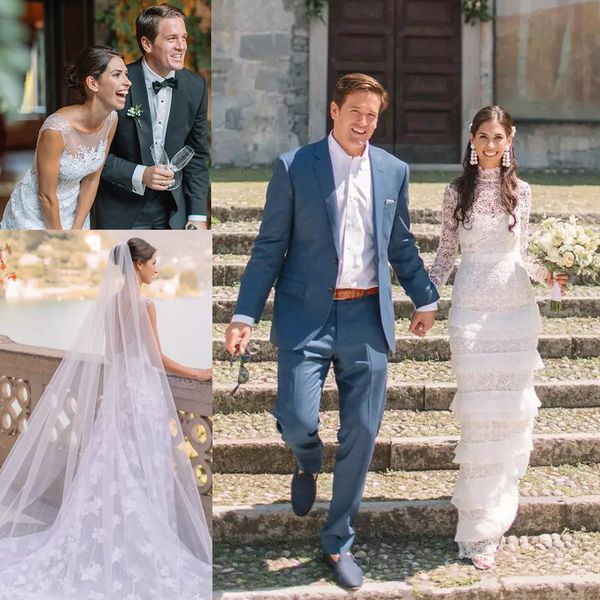 2020 new wedding dresses high collar long sleeves lace appliques mermaid bridal gowns custom made boho wedding dress robes de mariée, White
2020 new wedding dresses high collar long sleeves lace appliques mermaid bridal gowns custom made boho wedding dress robes de mariée, White