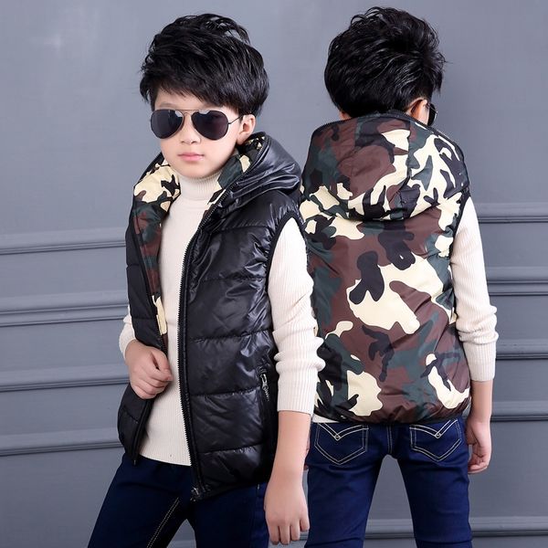 children's waistcoat men's vestspring and autumn boys large size baby's down cotton vest two sides wear vest, Camo
children's waistcoat men's vestspring and autumn boys large size baby's down cotton vest two sides wear vest, Camo