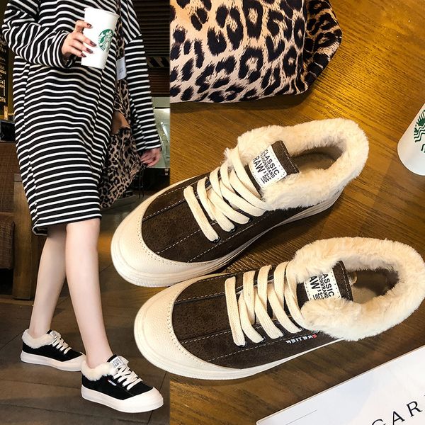 winter plus velvet women shoes students korean version of net red wild canvas shoes new sports flat, Black
winter plus velvet women shoes students korean version of net red wild canvas shoes new sports flat, Black