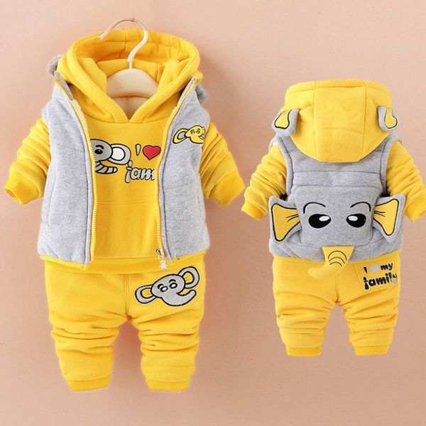 2020 new baby boy & girls winter fashion cartoon elephant plus velvet thick warm hooded jacket 3pcs casual sport suit 0-3y, White
2020 new baby boy & girls winter fashion cartoon elephant plus velvet thick warm hooded jacket 3pcs casual sport suit 0-3y, White