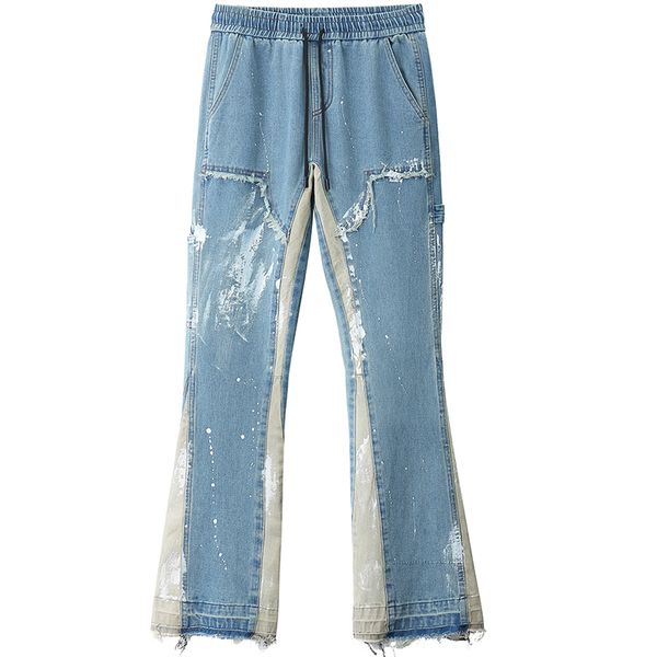 hip hop joggers biker jeans men jean ink print casual pants denim patchwork harem jogger 2020 elastic waist fashion streetwear, Blue
hip hop joggers biker jeans men jean ink print casual pants denim patchwork harem jogger 2020 elastic waist fashion streetwear, Blue