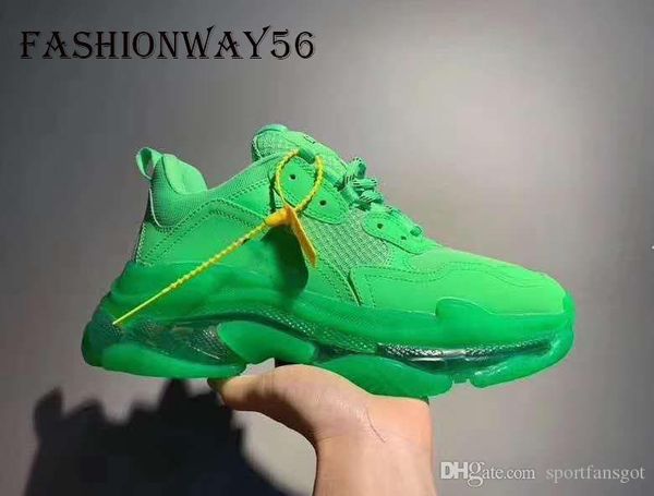 2019 paris triple s clear bottom designer shoes luxury low sneakers triple s men's and wom, Black
2019 paris triple s clear bottom designer shoes luxury low sneakers triple s men's and wom, Black