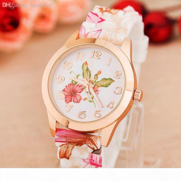wholesale-new fashion quartz watch rose flower print silicone watches floral jelly sports watches for women men girls pink wholesale, Slivery;brown
wholesale-new fashion quartz watch rose flower print silicone watches floral jelly sports watches for women men girls pink wholesale, Slivery;brown