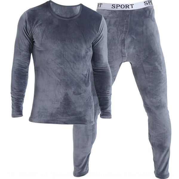 x6xfz men's thermal underwear warm underwear and clothes set thickened fleece double-sided velvet round neck autumn clothes autumn pant, Black;brown
x6xfz men's thermal underwear warm underwear and clothes set thickened fleece double-sided velvet round neck autumn clothes autumn pant, Black;brown