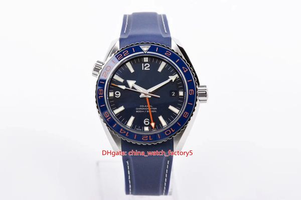 5 Style Om Maker Men's Watch 43.5mm Gmt Planet Ocean Co-axial 600m Swiss Cal.8605 Movement Mechanical Automatic Mens Watches