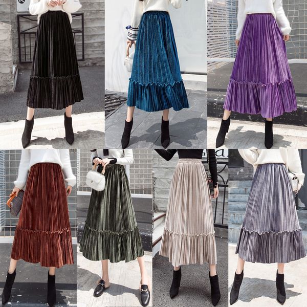 tutu solid real new saia woman ruffled skirts autumn and winter korean version 2020 temperament elegant high waist velvet skirt, Black
tutu solid real new saia woman ruffled skirts autumn and winter korean version 2020 temperament elegant high waist velvet skirt, Black